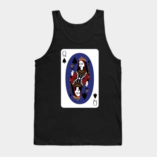 Queen of Spades Illustration Tank Top